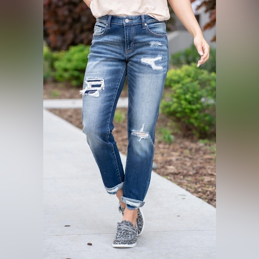 KanCan Los Angeles Distressed Light Wash Skinny Blue Jeans Denim